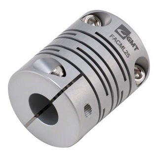 Flexible spiral shaft coupling high precision aluminum FACML25-10-10